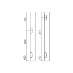 Profil cadre de porte aluminium usiné