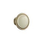 Knop porselein gebronsd