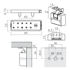 Elektronisches Schloss mit festem Code KEY-H