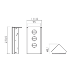 Bloc prises d'angle