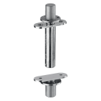 Pivot/taatsdeurscharnier inox 65 kg