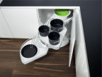 Hoekset LeMans II Arena Style helderwit bodem chroom reling