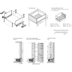 LÉGRABOX BLUMOTION / TIP-ON BLUMOTION inox hauteur F