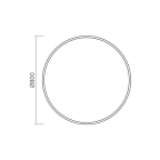 LED-Badspiegel, rund