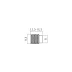 Muffe für Cabineo 8 M6