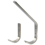 Portemanteau inox droit