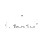 Rail haut PS48