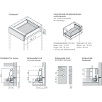 Korpusschienen TANDEMBOX antaro BLUMOTION