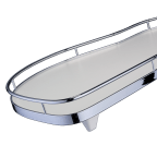 Hoekset LeMans II Arena Classic witte bodem chroom reling