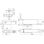 Hydraulik-Zapfenband 100 kg