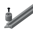 Rail voor vloer en plafond