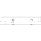 Set complet pour porte coulissante WHEEL TOP