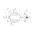 Magnetische snapper «duw-open»