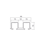 Doppellaufschiene CLIPO 16