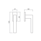 Fenstergriff EDRA 02