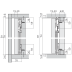 Garniture 1 porte bois Concepta 40/50 kg