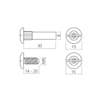 Verbindungsschraube M6