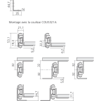 Kit de 2 équerres pour coulisse COU5321