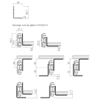 Set van 2 haken voor kogelgeleider COU5321