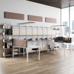 Paire de fixations pour panneau individuel