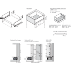 LEGRABOX TIP-ON Edelstahl Höhe C