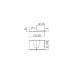 Pivot voor glas SWING glas/glas
