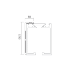 Profil de fixation en applique PS65