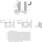 Schlepptürscharnier MODUL Kühlschrank