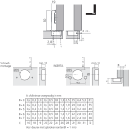 Koelkastscharnier MODUL voor opliggende deur