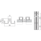 Crémaillère double perforation CR