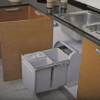 Poubelle coulissante tri sélectif 50 L