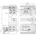 Garnitur CLIPO 36 H MS für 2 Türen