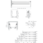 Coulisses simple paroi hauteur 118 mm