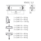 Garniture pour guidage linéaire 130 kg