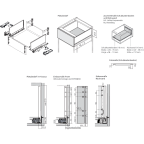 LEGRABOX BLUMOTION / TIP-ON BLUMOTION seidenweiß matt Höhe F