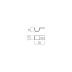 Taquet de fixation pour tablette bois