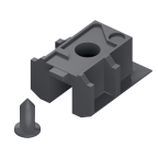 Eindkap voor bovenrail Clipo 26/36