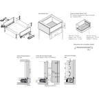 LÉGRABOX BLUMOTION / TIP-ON BLUMOTION noir carbone mat hauteur C