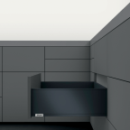 LÉGRABOX BLUMOTION / TIP-ON BLUMOTION noir carbone mat hauteur C
