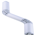 Profiel kabeldoorvoer EASY BRIDGE voor vloer