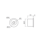 Trekknop inox voor schuifdeur
