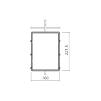 Miroir amovible Alumina