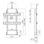 Colonne télescopique pour écran plat