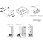 LEGRABOX BLUMOTION / TIP-ON BLUMOTION Edelstahl Höhe C