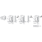 Scharnier CLIP top BLUMOTION 110° für dünne Fronten
