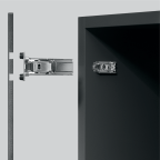 Charnière CLIP top BLUMOTION 110° pour porte fine
