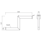 Abhängearm LOFT 1, 2-stufig
