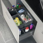 Modulaire set voor afvalemmers antracietgrijs