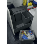Modulaire set voor afvalemmers antracietgrijs