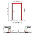 Set pour porte à pivot X3